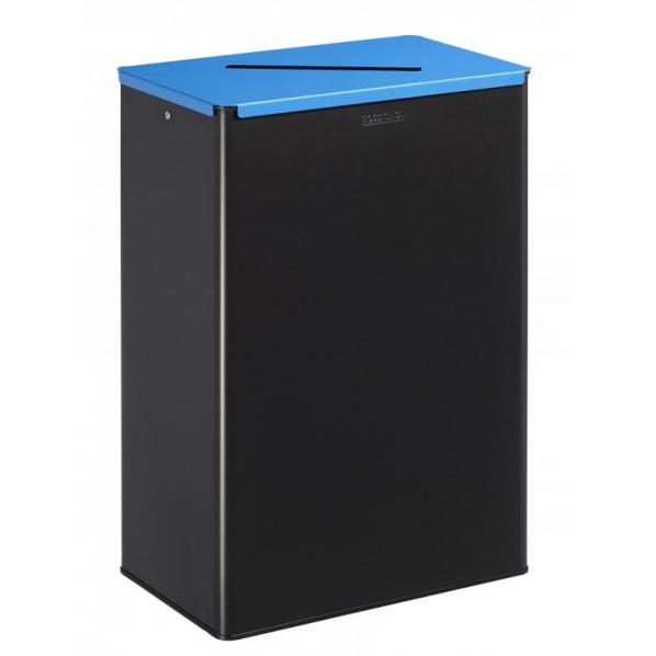 Poubelle de tri sélectif 60 litres - Calitri - Couvercle bleu ciel - Marque Rossignol_0