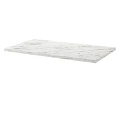 Restootab - Plateau 140x70 decor marbre calacata - blanc Bois manufacturé PL-14070M-CALAC_0