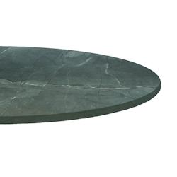 Restootab Plateau Ø90 decor marbre jade - vert Bois manufacturé PL-R90M-MB.JAD_0