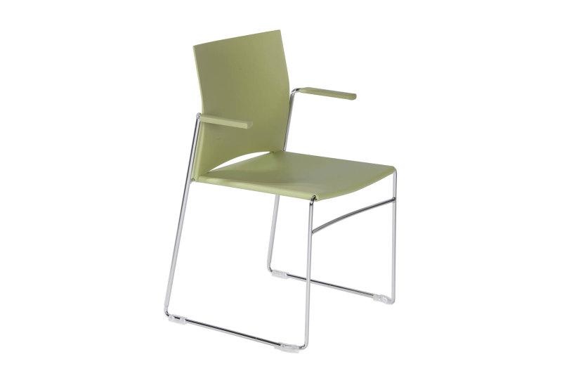 Siège de réunion avec accoudoirs - olive-r513_0