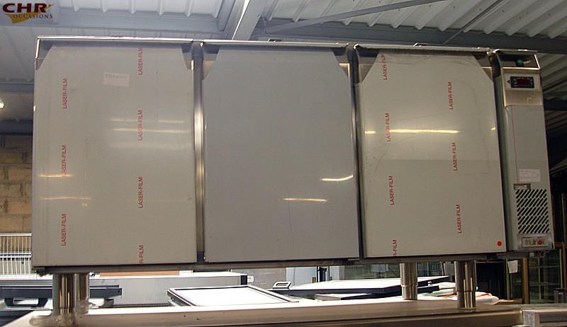 Table réfrigérée positive - 3 portes GN 1/1 sans groupe - 7 niveaux - 1515x800x850 mm_0