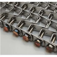 Tapis à lames - bandes transporteuses métalliques Neobelting - aciers inoxydables 304, 316 - robustesse et grande perméabilité_0