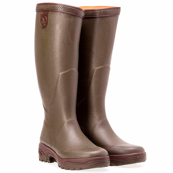 BOTTES DE CHASSE MIXTE AIGLE PARCOUR 2 CAOUTCHOUC NATUREL KAKI TAILLE 41