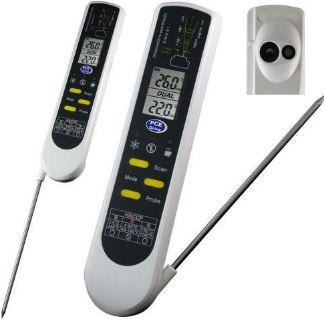 Contrôleur de température infrarouge, avec sonde à piquer, conforme HACCP, PCE-IR 100 - PCE INSTRUMENTS_0