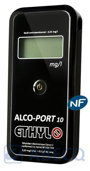 Éthylotest électronique ALCO-PORT 10 - Capteur électrochimique - 1500 souffles - Compact et économique_0