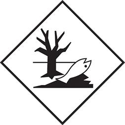 Étiquette dangereux pour l’environnement - rouleau de 1000 étiquettes - 10x10 cm - 4128_0
