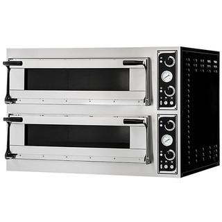 Four électrique professionnel à pizza et pain Large 12 pizzas TRAYS 66L GLASS_0