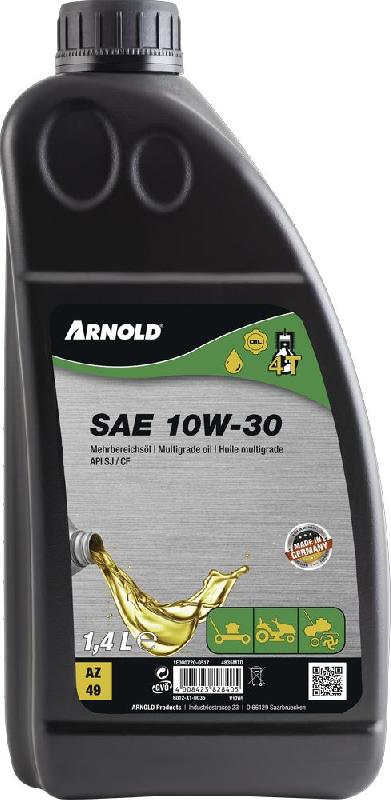 Huile moteur multigrade SAE 10W-30 pour moteurs 4 temps des petites machines - 1,4 L_0