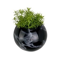 Jardinière murale en céramique marbrée Globe Noir Pt' - noir 8714302701825_0