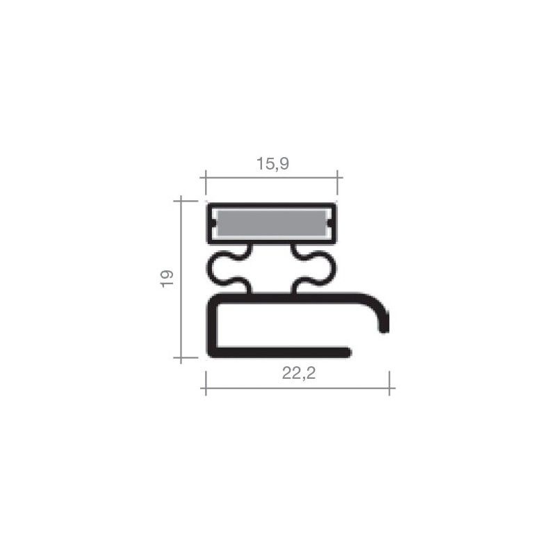 Joint JPAB117 - Disponible en gris et noir - Sur mesure pour chambre froide_0