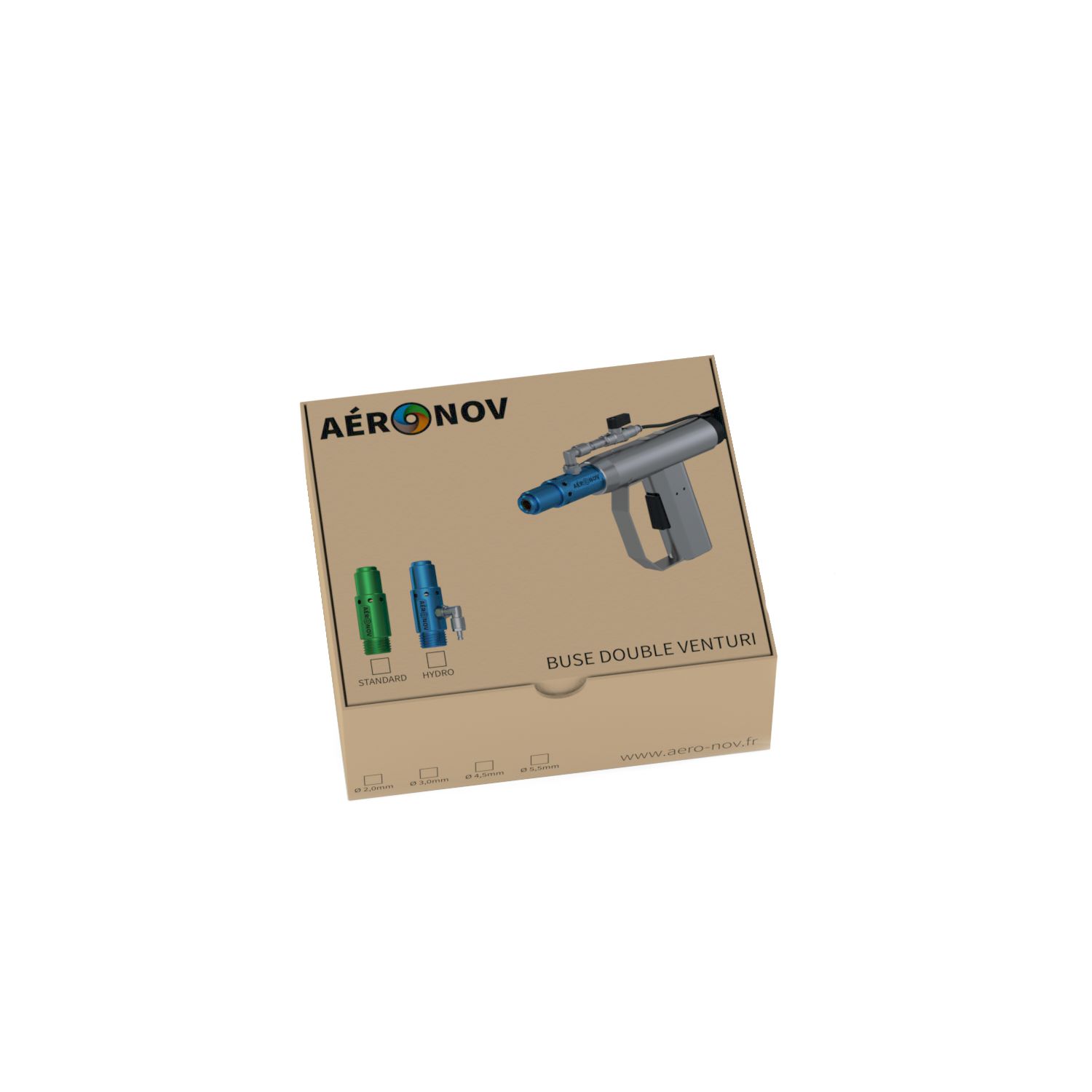 Kit de brumisation - Double Venturi - Compatible pistolet ergonomique AERO-NOV et aérogommeuses_0