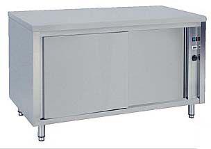 MEUBLE CHAUFFANT TRAVERSANT INOX