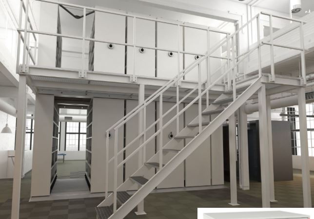 Rayonnage double hauteur - Compactus® Double Decker avec mezzanine pour optimisation des locaux sous plafond élevé_0