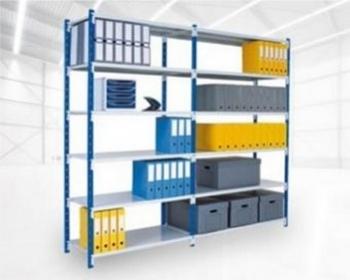 Rayonnage métallique à tablettes tôlées - Organisation sur mesure - Dimensions et compatibilité modulables_0