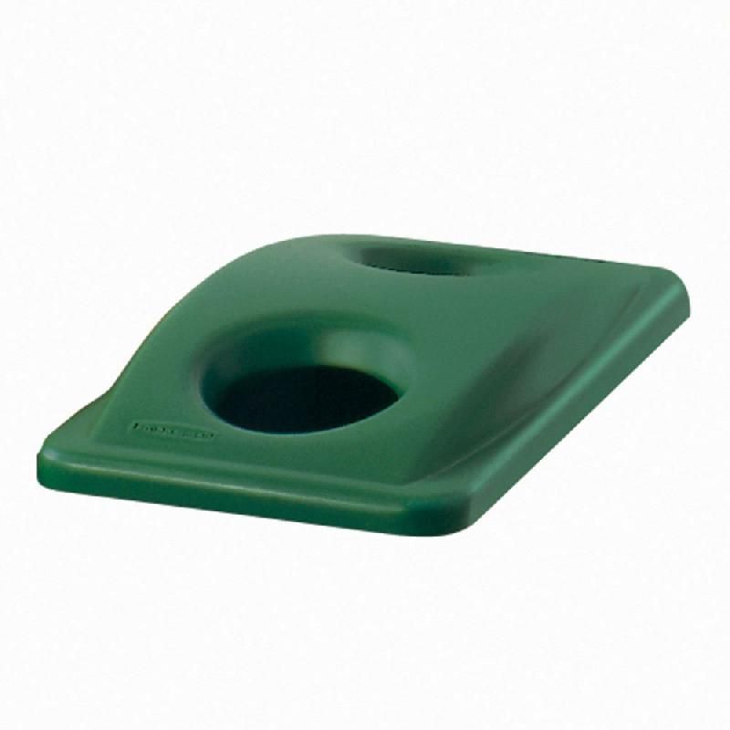 RUBBERMAID COMMERCIAL PRODUCTS COUVERCLE RUBBERMAID - TRI-SÉLECTIF - SLIM JIM - VERT