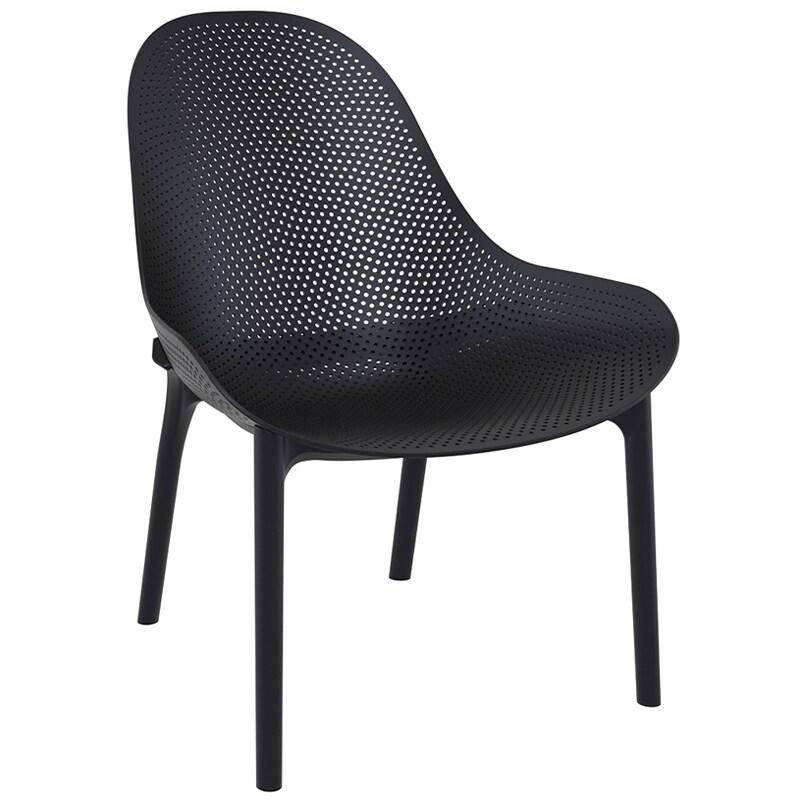 SIESTA EXCLUSIVE Chaise d’extérieur Sky Lounge Noir - noir plastique polypropylène SP-SI-103BL_0
