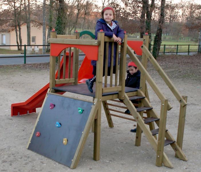 Structure de jeux pour enfants pour 2 à 7 ans ESCATOUR - 0,90 m_0