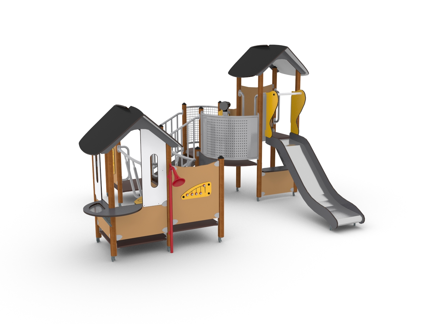 Structure multi-jeux Unimini Rendir - Hags - Pour enfants de 3 à 5 ans - Dimensions et zone de sécurité incluses_0