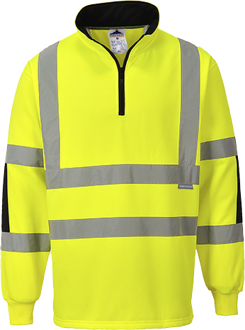 Sweat-shirt haute-visibilité jaune B308 - XL - Conforme EN ISO 20471 Classe 3 et ANSI/ISEA 107-2015 Type R Classe 3_0