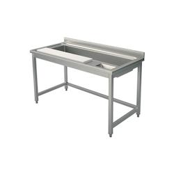 Table Inox de Préparation de Légumes avec Planche à Découper et Bac   L 1200 mm          Inox 1200x700x870mm VIRTUS GROUP - gris 7864909191138_0