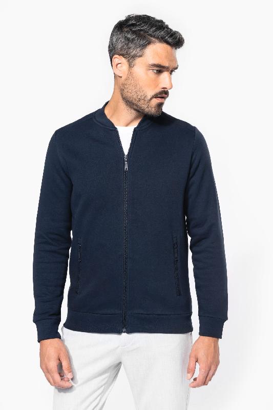 Veste molleton zippée homme - Réf: K4002 - Kariban - Lavable à 60°C - Col Teddy - Plusieurs tailles et couleurs_0