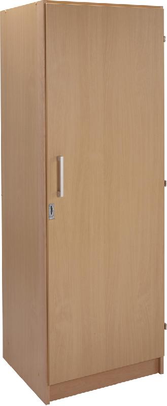 ARMOIRE 1 PORTE ARMEL SERRURE MORAILLON COLORIS HÊTRE NATUREL