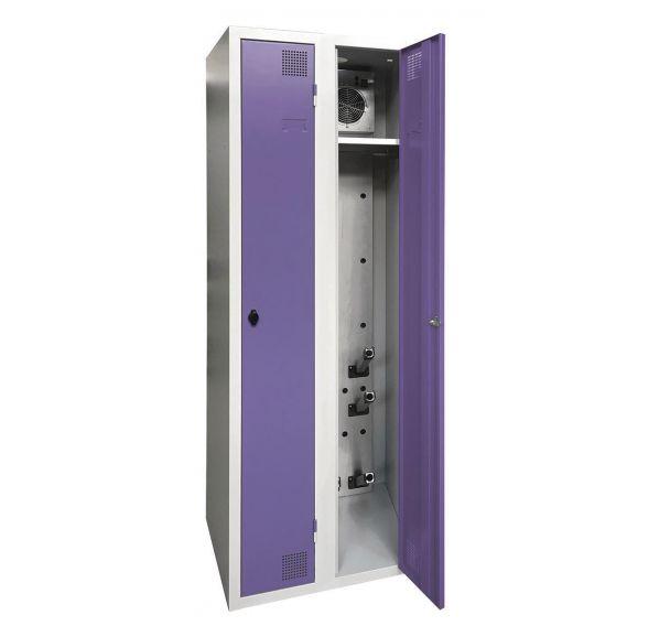 ARMOIRE SÉCHANTE IP 2 COLONNES À MORAILLON VIOLET - MANUTAN COLLECTIVITÉS