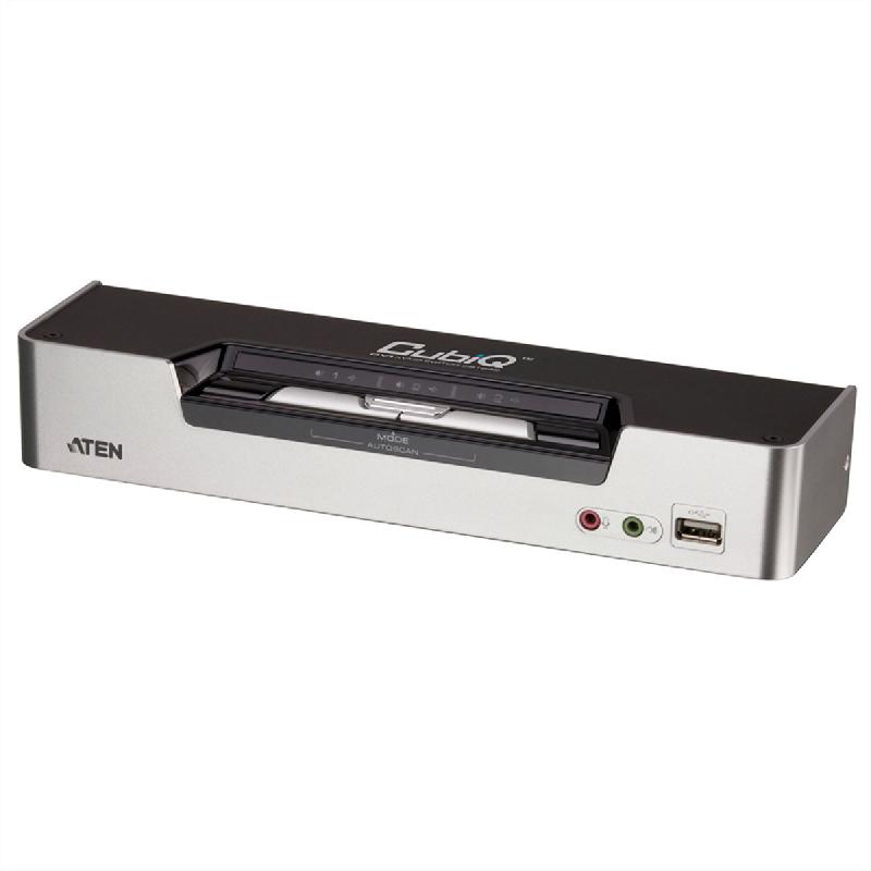 Aten cs1642a switch kvm dual-view dvi, usb, audio, usb-hub, 2 ports_0