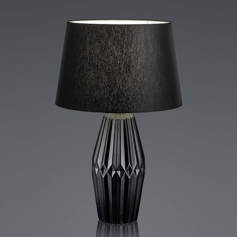 HELL LAMPE À POSER KERA, ABAT-JOUR TISSU, 58 CM