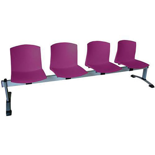 BANQUETTE POUTRE POOL 4 PLACES COQUE CASSIS STRUCTU. GRIS AL