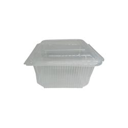 Barquette Micro-ondable 750 cc avec Couvercle à Charnière en Plastique polypropylène (PP) par 100 - transparent plastique polypropylène BMF750X100_0