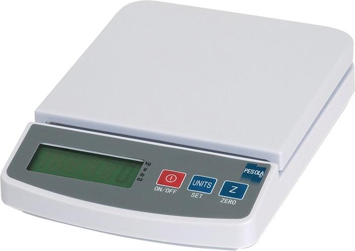 Bascule de table 1 000 g polyvalente PESOLA - compacte, clavier membrane, affichage LCD rétroéclairé_0