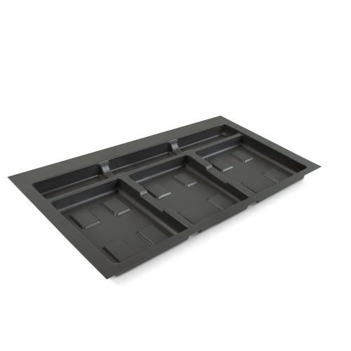 BASE POUR POUBELLE DE TRI SÉLECTIF - GRIS ANTHRACITE - MODULE 800 MM EMUCA