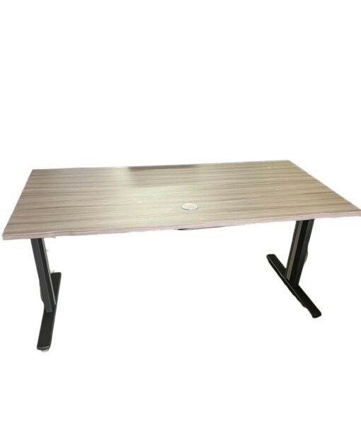 Bureau droit 160 x 80 cm d'occasion - ergonomique, design minimaliste_0