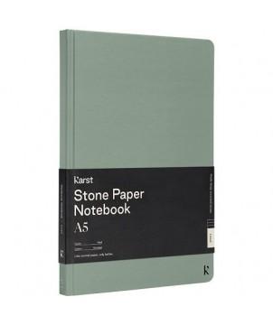 CARNET À COUVERTURE RIGIDE K'ARST A5-LIGNÉ VERT - CARNETS PUBLICITAIRES PERSONNALISÉS