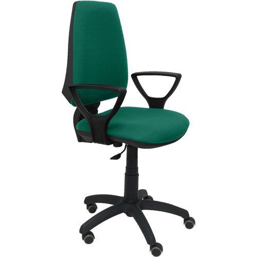 CHAISE ELCHE CP BRAS FIXE ROUE PARQUET - VERT ÉMERAUDE