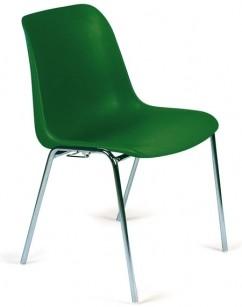 Chaise empilable Hélène - Coque en polypropylène - Piètement Ø22 mm - Classement feu M4/M2 - Jusqu'à 200kg_0