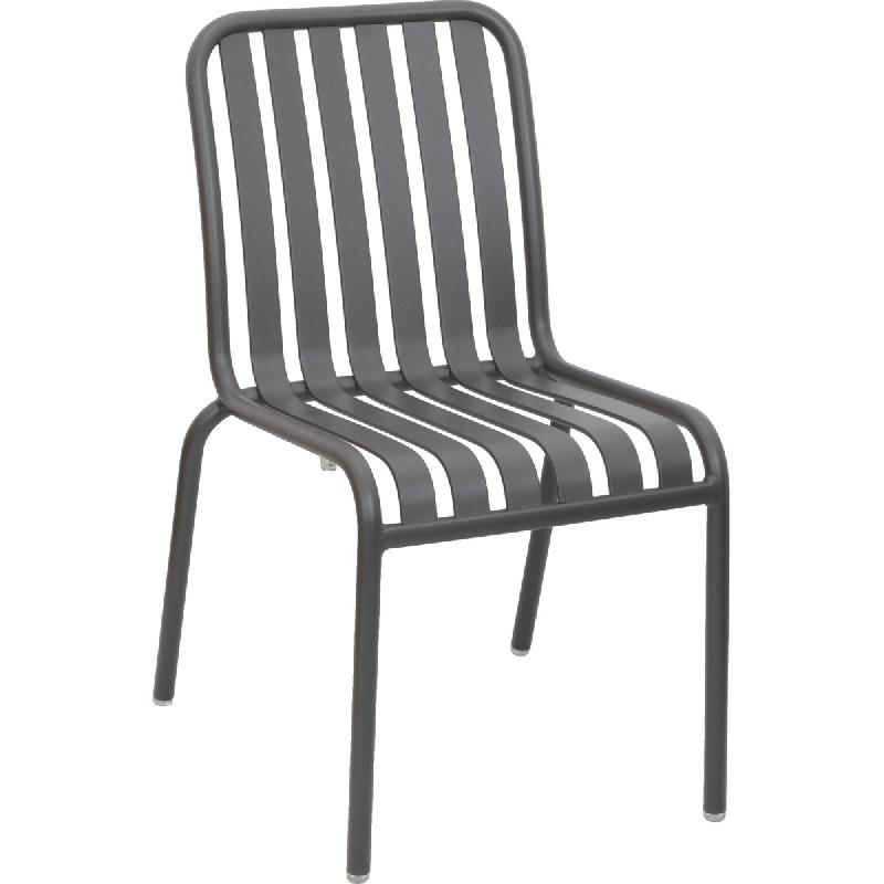 Chaise de restaurant TAVEL - aluminium latte - extérieur contemporain_0