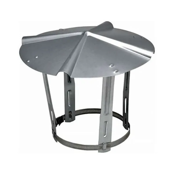 Chapeau de couverture Ø 180 mm en inox - Tubage flexible pour fioul/gaz intérieur - Réf. AC155 - SOVELOR-DANTHERM_0