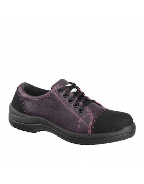 Chaussures de sécurité basses femme Libert'in - cuir souple - coloris noir, prune, chocolat - référence CHA0011_0