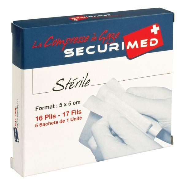 COMPRESSE DE GAZE STÉRILE SECURIMED