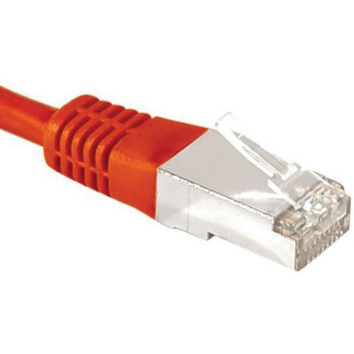 CORDON RJ45 CATÉGORIE 6A F/UTP ROUGE - 10 M - DEXLAN