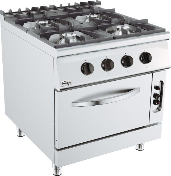 Cuistance BASE 900 Cuisinière à gaz 4 BR. Avec four à gaz - 7178.3015 COMBISTEEL - 7178.3015_0