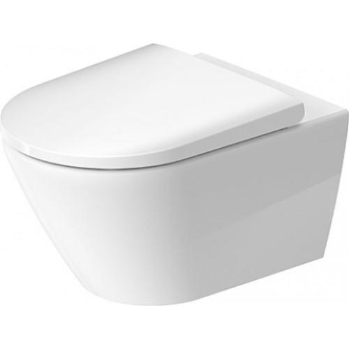 CUVETTE WC SUSPENDUE SANS REBORD - FIXATIONS INVISIBLES - D-NEO RIMLESS DURAFIX DURAVIT