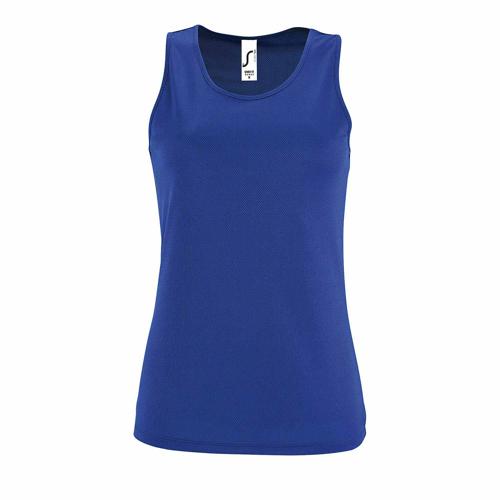DÉBARDEUR PERSONNALISABLE DE SPORT FEMME EN POLYESTER ROYAL