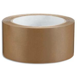 Adhésif d'emballage en PVC 53 microns - 48 mm x 66 m - havane - recyclable à 100%_0