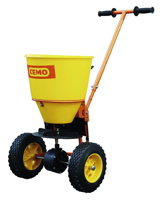Epandeur à sel manuel ECO - 20L - acier, trémie en polyéthylène, roues robustes_0