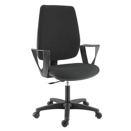 FAUTEUIL KIWI ACCOUDOIRS FIXES NOIR