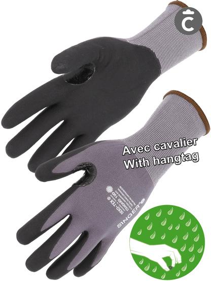 Gant nitrile mousse - Sans picots - Dos aéré - Jauge 15 - Avec renfort - Cnymfor03_0