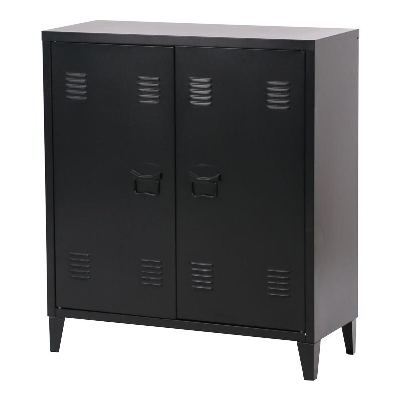 Helloshop26 - Casier de bureau armoire meuble de rangement pour bureau atelier chambre acier de bureau métallique à 2 portes 90 x 80 03_0006341 - m�_0